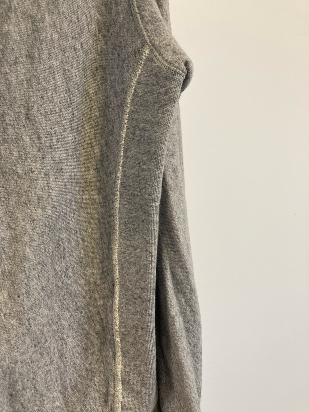 Todd Snyder/Champion Light Gray Hoodie with Cream Drawcords - Picture 7 of 7